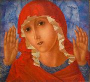 Kuzma Sergeevich Petrov-Vodkin The Mother of God of Tenderness toward Evil Hearts USA oil painting artist